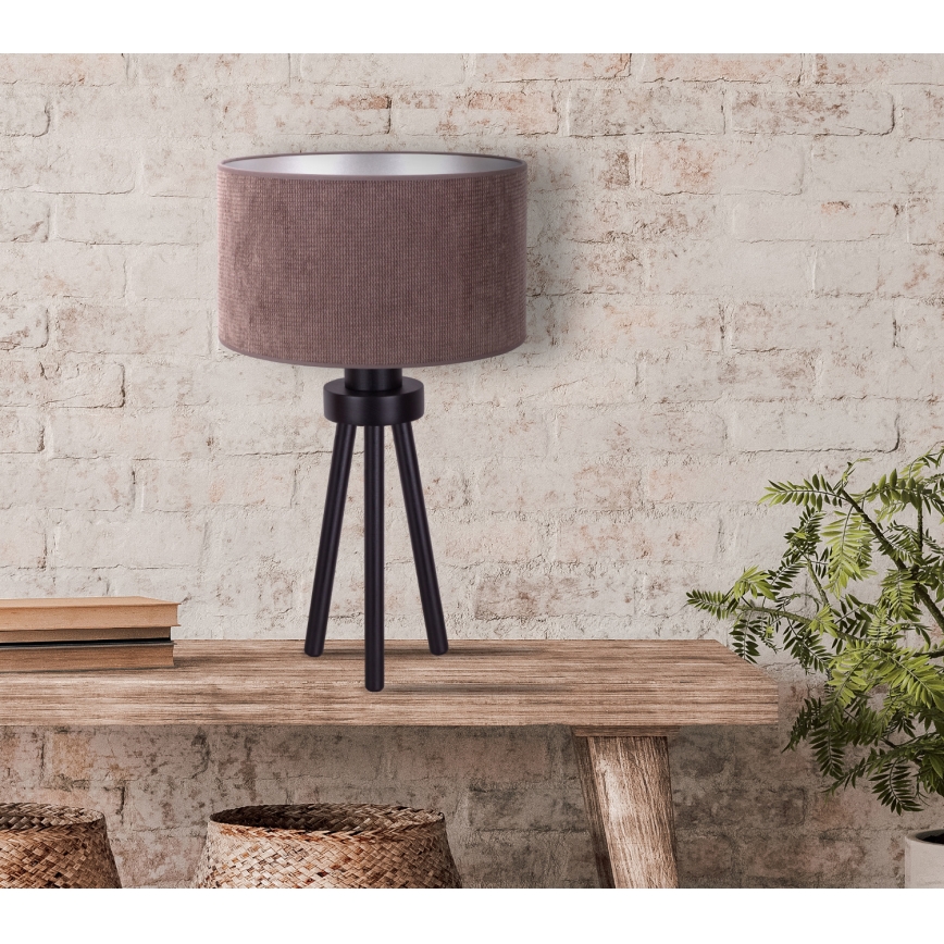 Duolla - Laualamp LYON 1xE27/15W/230V d. 30 cm pruun