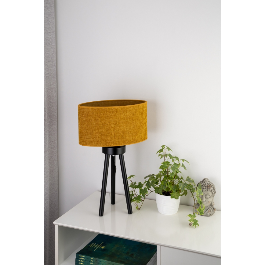 Duolla - Laualamp OVAL 1xE27/15W/230V d. 30 cm pruun