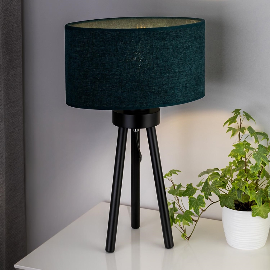 Duolla - Laualamp OVAL 1xE27/15W/230V d. 30 cm roheline