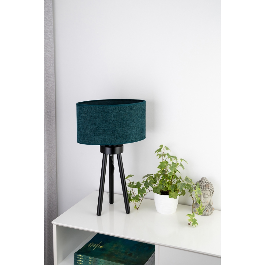 Duolla - Laualamp OVAL 1xE27/15W/230V d. 30 cm roheline