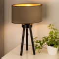 Duolla - Laualamp OVAL VEGAN 1xE27/15W/230V d. 30 cm beež