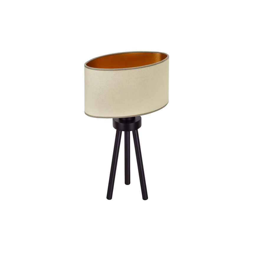 Duolla - Laualamp OVAL VEGAN 1xE27/15W/230V d. 30 cm beež