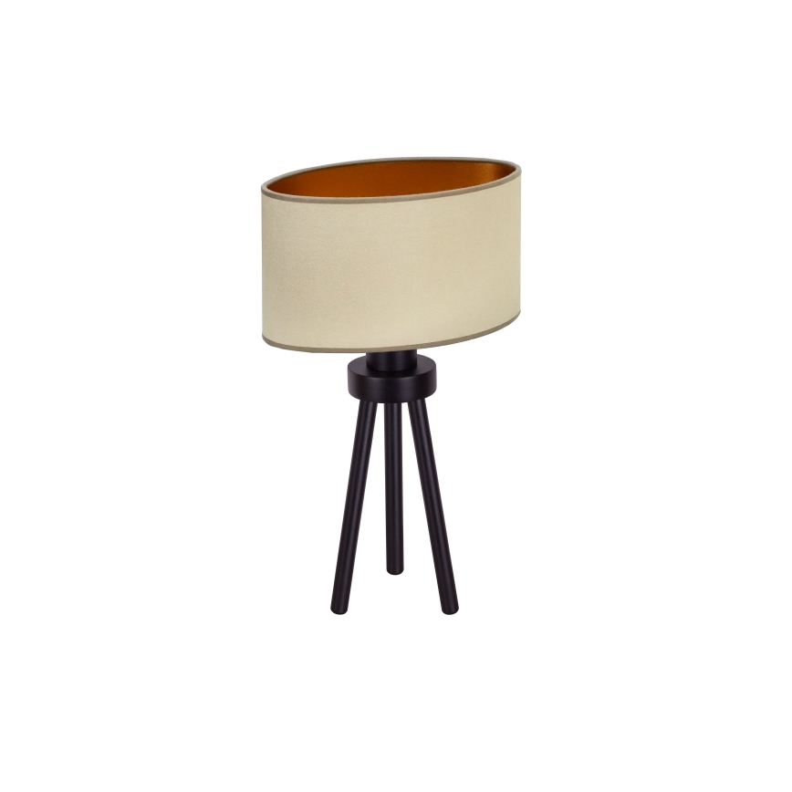 Duolla - Laualamp OVAL VEGAN 1xE27/15W/230V d. 30 cm beež