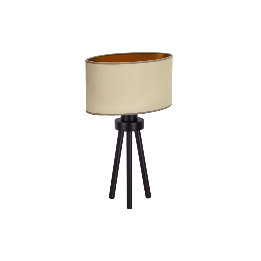 Duolla - Laualamp OVAL VEGAN 1xE27/15W/230V d. 30 cm beež