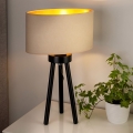 Duolla - Laualamp OVAL VEGAN 1xE27/15W/230V d. 30 cm kreemikas