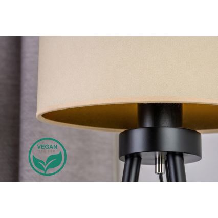 Duolla - Laualamp OVAL VEGAN 1xE27/15W/230V d. 30 cm kreemikas