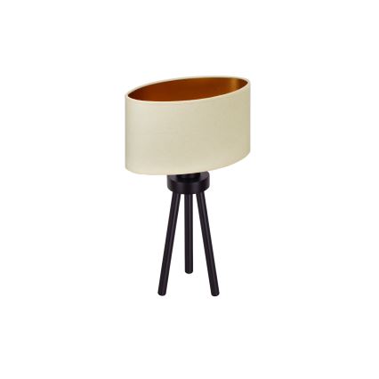 Duolla - Laualamp OVAL VEGAN 1xE27/15W/230V d. 30 cm kreemikas