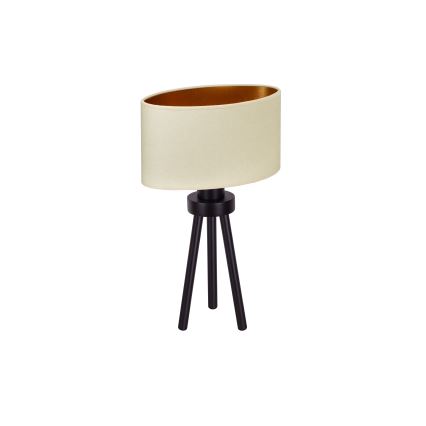 Duolla - Laualamp OVAL VEGAN 1xE27/15W/230V d. 30 cm kreemikas