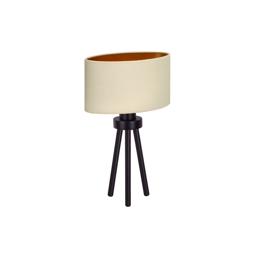 Duolla - Laualamp OVAL VEGAN 1xE27/15W/230V d. 30 cm kreemikas