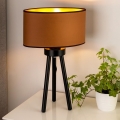 Duolla - Laualamp OVAL VEGAN 1xE27/15W/230V d. 30 cm pruun