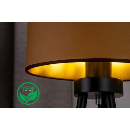 Duolla - Laualamp OVAL VEGAN 1xE27/15W/230V d. 30 cm pruun