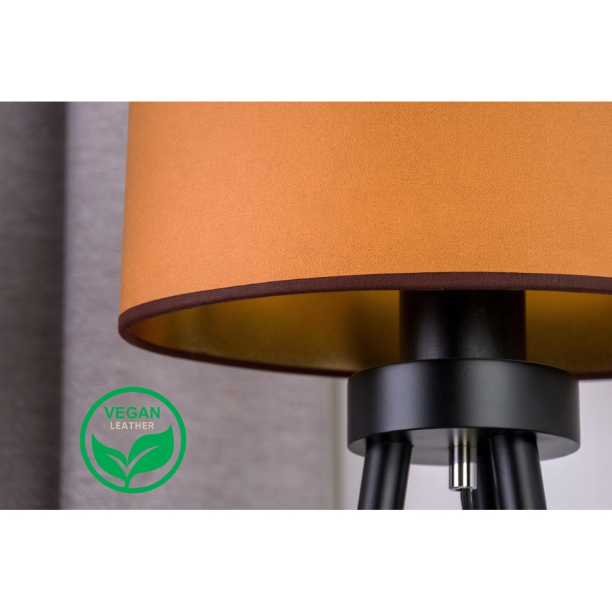 Duolla - Laualamp OVAL VEGAN 1xE27/15W/230V d. 30 cm pruun