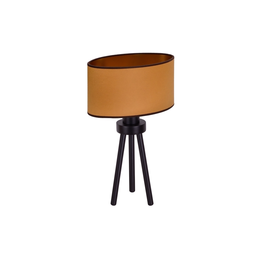 Duolla - Laualamp OVAL VEGAN 1xE27/15W/230V d. 30 cm pruun