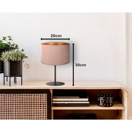 Duolla - Laualamp ROLLER 1xE14/15W/230V d. 20 cm beež/kuldne