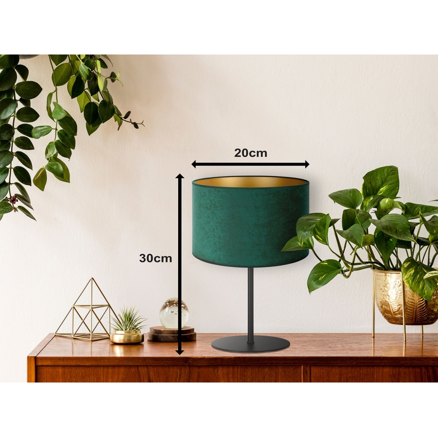Duolla - Laualamp ROLLER 1xE14/15W/230V d. 20 cm tumeroheline/kuldne