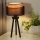 Duolla - Laualamp WOOD BOHO 1xE27/15W/230V d. 25 cm must/beež