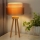 Duolla - Laualamp WOOD BOHO 1xE27/15W/230V d. 25 cm vask/pruun/beež