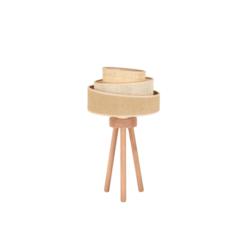 Duolla - Laualamp YUTE TRIO 1xE27/15W/230V d. 25 cm pruun/hall/beež