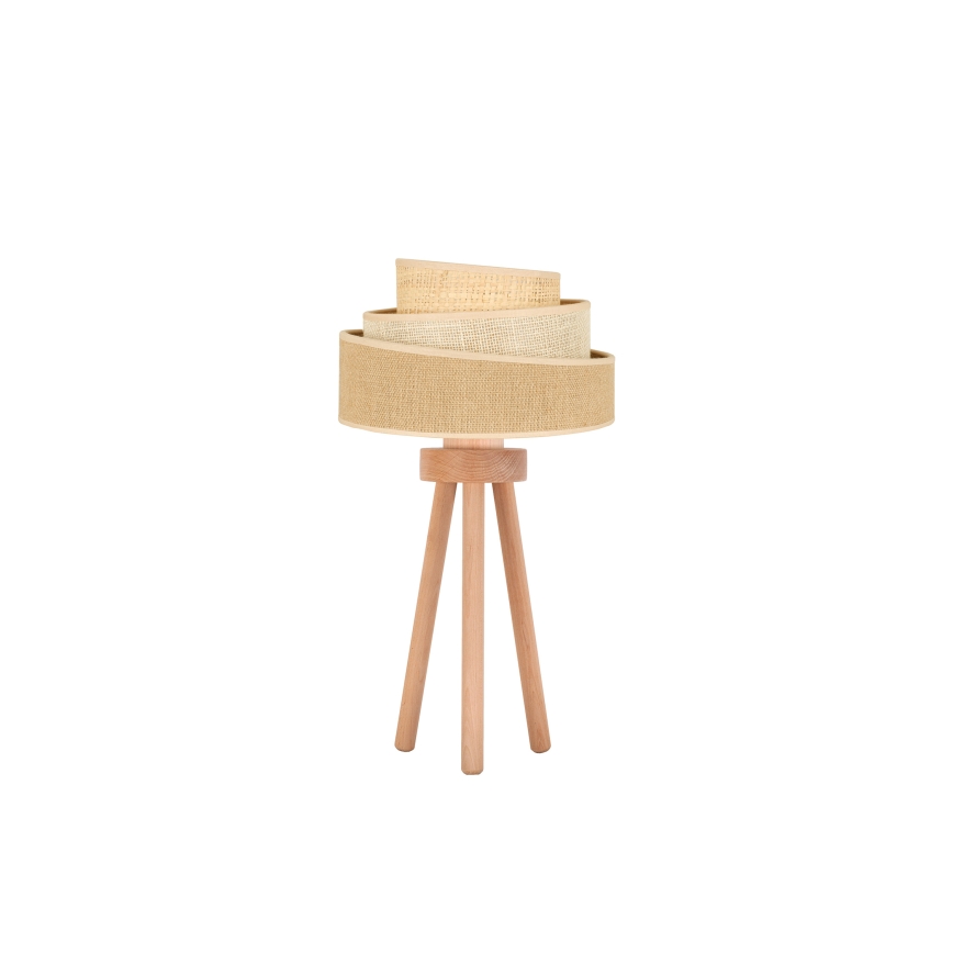 Duolla - Laualamp YUTE TRIO 1xE27/15W/230V d. 25 cm pruun/hall/beež
