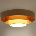 Duolla - LED Laevalgusti LUNETA LED/26W/230V d. 60 cm 4000K beež/kuldne/kreemikas