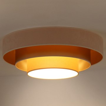 Duolla - LED Laevalgusti LUNETA LED/26W/230V d. 60 cm 4000K kreemikas/kuldne/beež