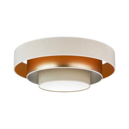 Duolla - LED Laevalgusti LUNETA LED/26W/230V d. 60 cm 4000K kreemikas/kuldne/beež
