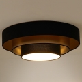 Duolla - LED Laevalgusti LUNETA LED/26W/230V d. 60 cm 4000K must/kuldne