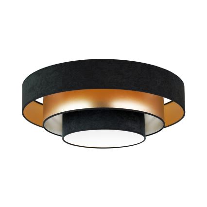 Duolla - LED Laevalgusti LUNETA LED/26W/230V d. 60 cm 4000K must/kuldne