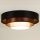 Duolla - LED Laevalgusti LUNETA LED/26W/230V d. 60 cm 4000K must/vask/valge