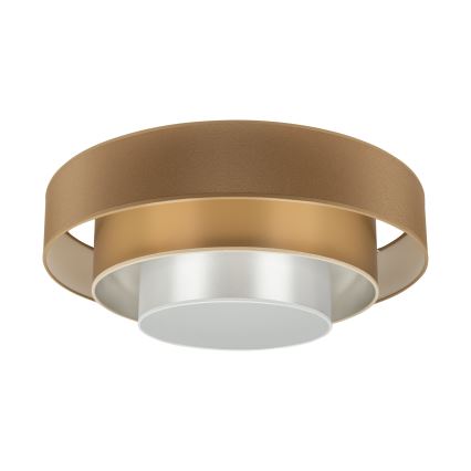 Duolla - LED Laevalgusti LUNETA LED/26W/230V d. 60 cm 4000K pruun/kuldne/valge