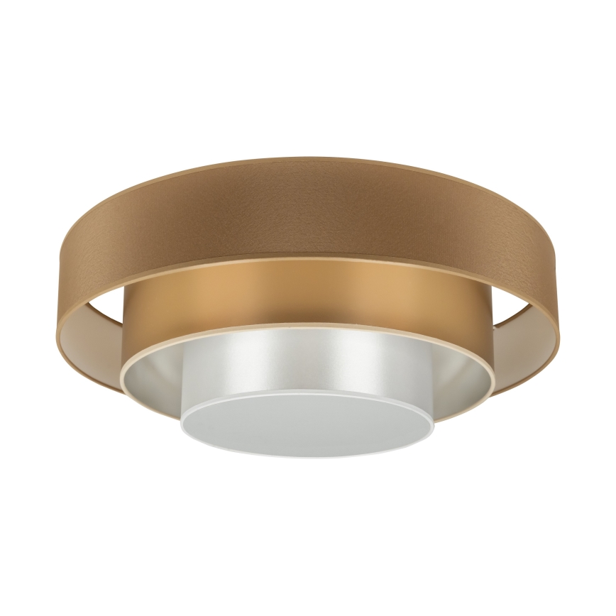 Duolla - LED Laevalgusti LUNETA LED/26W/230V d. 60 cm 4000K pruun/kuldne/valge