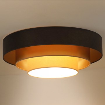 Duolla - LED Laevalgusti LUNETA LED/26W/230V d. 60 cm 4000K pruun/kuldne/kreemikas