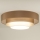 Duolla - LED Laevalgusti LUNETA LED/26W/230V d. 60 cm 4000K pruun/kuldne/valge