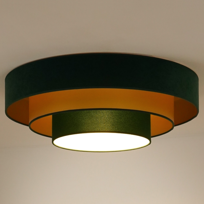 Duolla - LED Laevalgusti LUNETA LED/26W/230V d. 60 cm 4000K roheline/kuldne