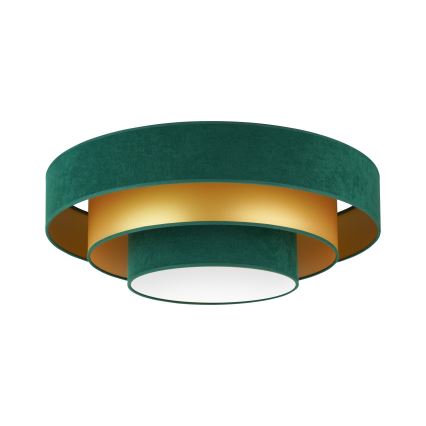 Duolla - LED Laevalgusti LUNETA LED/26W/230V d. 60 cm 4000K roheline/kuldne