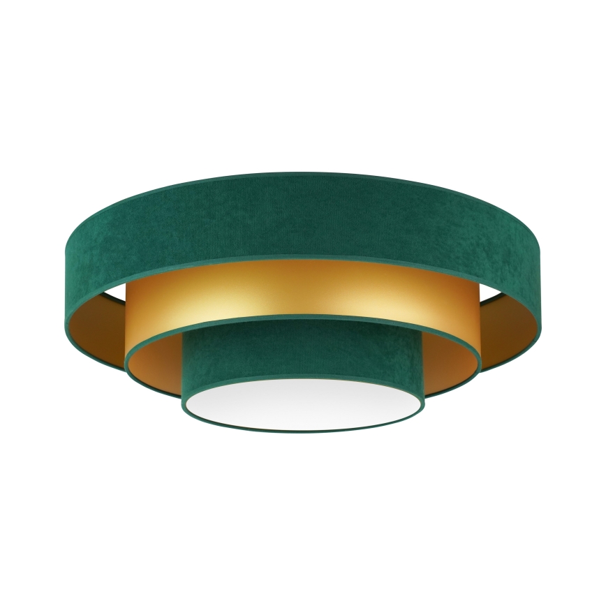 Duolla - LED Laevalgusti LUNETA LED/26W/230V d. 60 cm 4000K roheline/kuldne