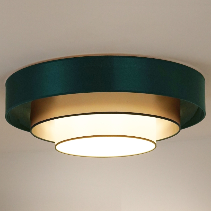 Duolla - LED Laevalgusti LUNETA LED/26W/230V d. 60 cm 4000K roheline/kuldne/valge