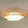 Duolla - LED Laevalgusti LUNETA LED/26W/230V d. 60 cm 4000K rotang/beež/pruun