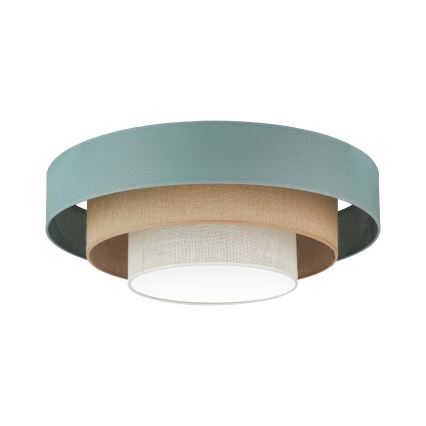 Duolla - LED Laevalgusti LUNETA LED/26W/230V d. 60 cm 4000K türkiis/beež/kreemikas