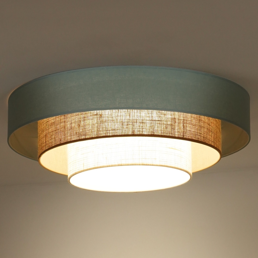 Duolla - LED Laevalgusti LUNETA LED/26W/230V d. 60 cm 4000K türkiis/beež/kreemikas