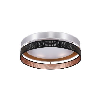 Duolla - LED Laevalgusti ROLLER DUO SHINY LED/24W/230V d. 45 cm hõbedane/must