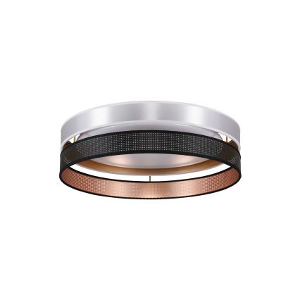Duolla - LED Laevalgusti ROLLER DUO SHINY LED/24W/230V d. 45 cm hõbedane/must