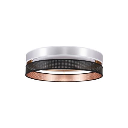 Duolla - LED Laevalgusti ROLLER DUO SHINY LED/24W/230V d. 45 cm hõbedane/must