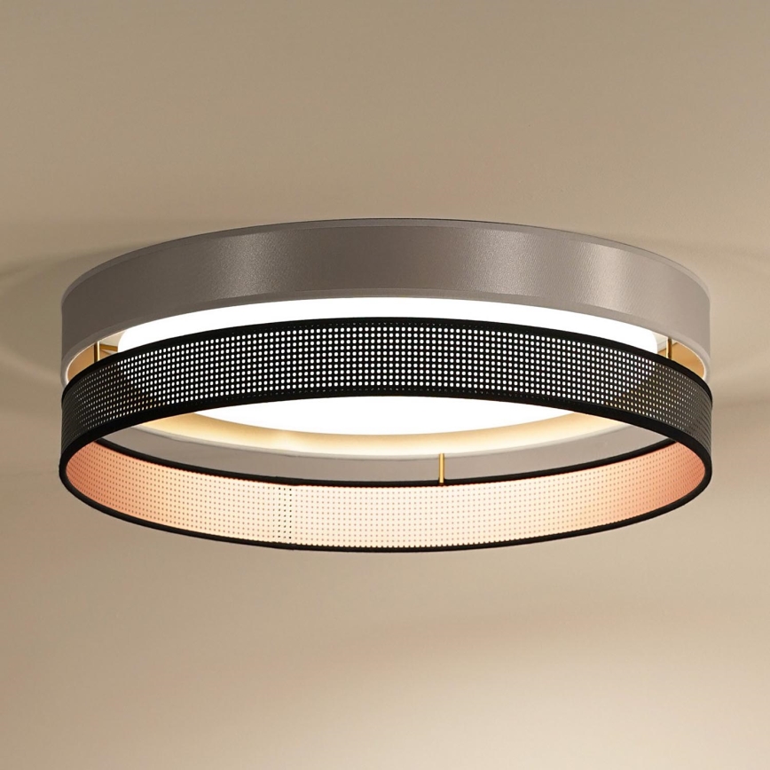 Duolla - LED Laevalgusti ROLLER DUO SHINY LED/24W/230V d. 45 cm hõbedane/must