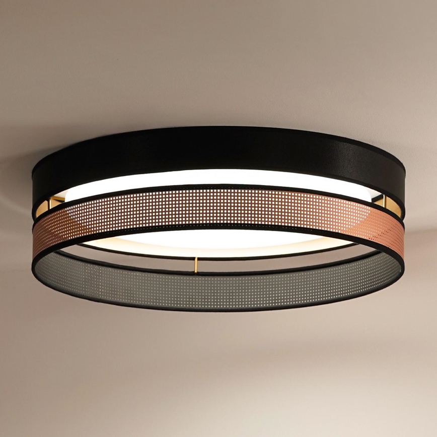 Duolla - LED Laevalgusti ROLLER DUO SHINY LED/24W/230V d. 45 cm must/vask