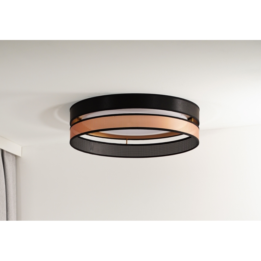 Duolla - LED Laevalgusti ROLLER DUO SHINY LED/24W/230V d. 45 cm must/vask