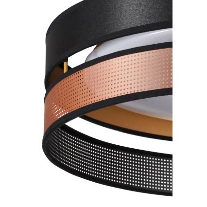 Duolla - LED Laevalgusti ROLLER DUO SHINY LED/24W/230V d. 45 cm must/vask