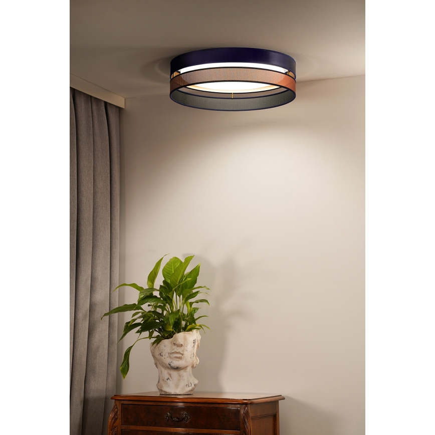 Duolla - LED Laevalgusti ROLLER DUO SHINY LED/24W/230V d. 45 cm sinine/vask