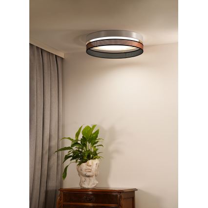 Duolla - LED Laevalgusti ROLLER DUO SHINY LED/24W/230V d. 45 cm valge/vask