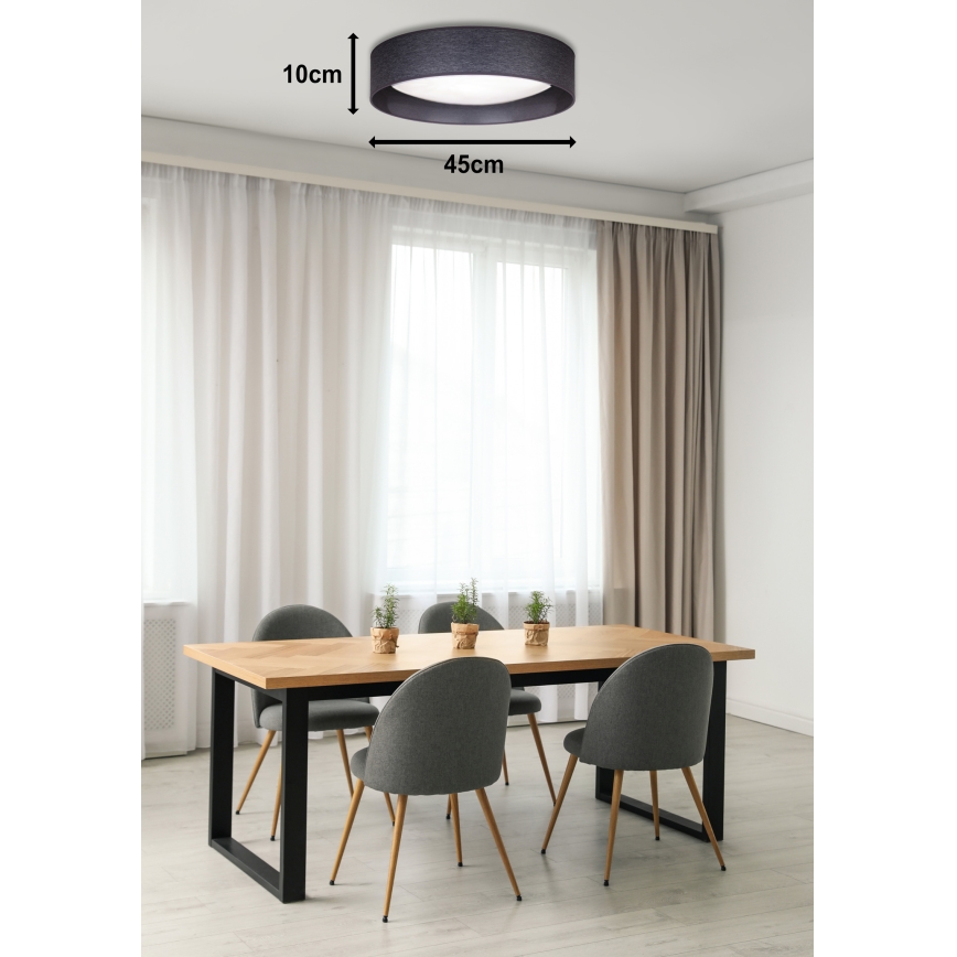 Duolla - LED Laevalgusti ROLLER LED/24W/230V d. 45 cm antratsiit
